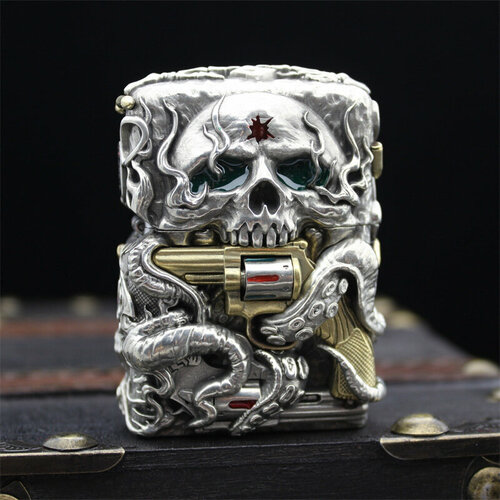 Zippo Skull Silver фотография