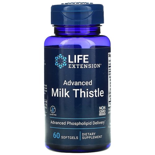 Капсулы Life Extension Advanced Milk Thistle, 110 г, 60 шт. фотография