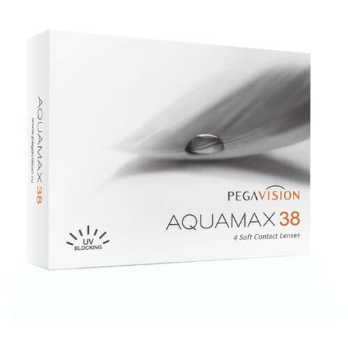 Контактные линзы Pegavision Aquamax 38, 4 шт., R 8,6, D -3,5 фотография