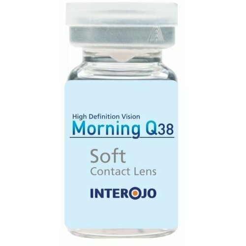 Контактные линзы Interojo Morning Q38 vial, 1 шт., R 8,6, D +1, прозрачный фотография