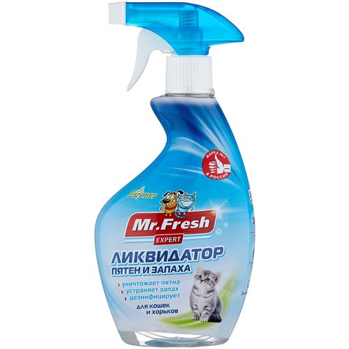 Ликвидатор запаха Mr. Fresh ликвидатор пятен и запаха для кошек и хорьков , 500 мл , 500 г фотография