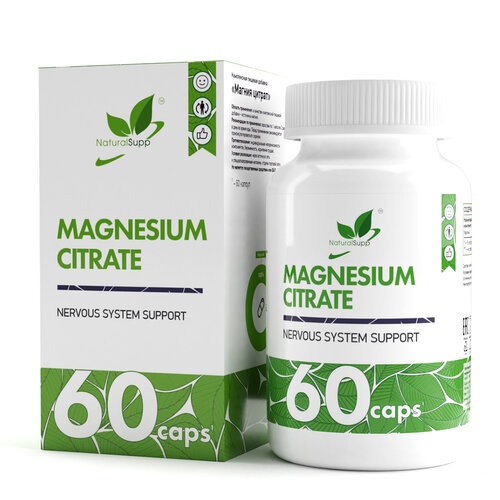 Magnesium Citrate, капс., 100 г, 60 шт. фотография