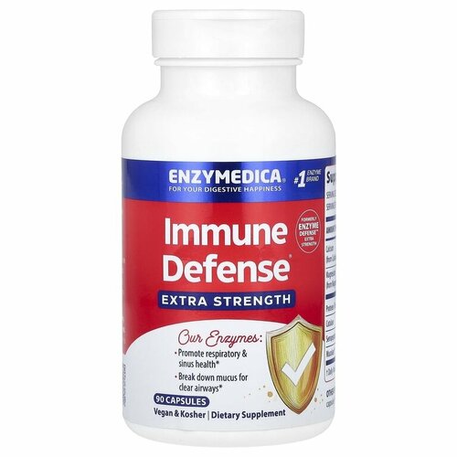 Enzymedica Immune Defense Extra Strength 90 капсул фотография