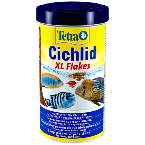 Сухой корм  для  рыб, ракообразных Tetra Cichlid XL Flakes, 500 мл, 80 г фотография