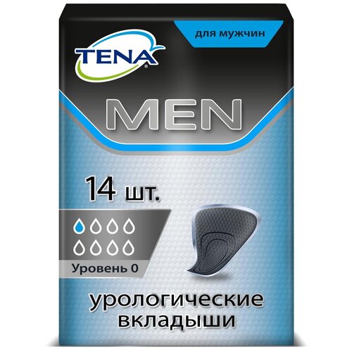 Урологические прокладки ТЕНА Men Extra Light, 1 капель, 14 уп. по 14 шт. фотография