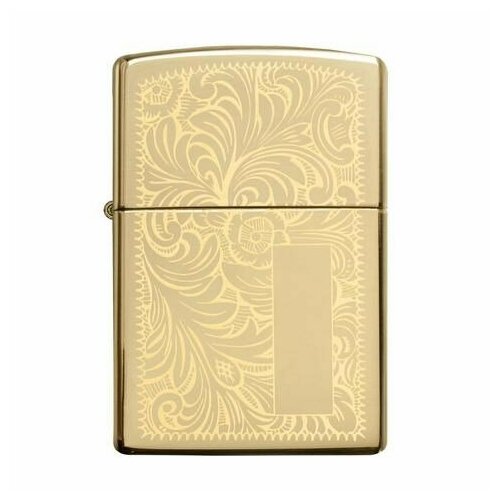 Зажигалка ZIPPO Venetian® с покрытием High Polish Brass, латунь/сталь, золотистая, 38x13x57 мм фотография