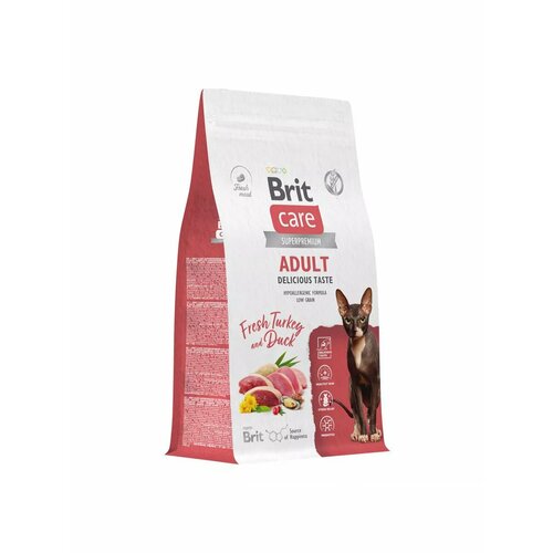 Корм сухой для кошек Brit Care Cat Adult Delicious Taste фотография