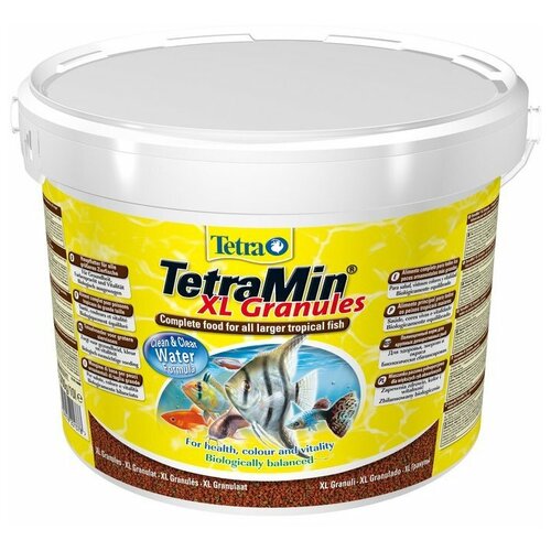 Сухой корм  для  рыб, рептилий, ракообразных Tetra TetraMin XL Granules, 10 л, 3.7 кг фотография