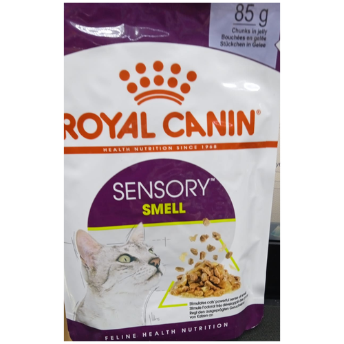 Влажный корм для кошек Royal Canin Sensory Smell (сенсори запах), стимулирующий обонятельные рецепторы , кусочки в желе, пауч 85 г х 12 шт фотография