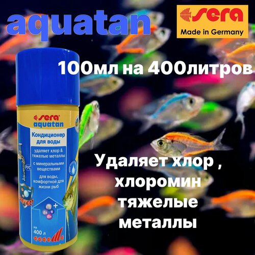 Sera Кондиционер для воды Aquatan 100 мл на 400 л - для подготовки воды. фотография