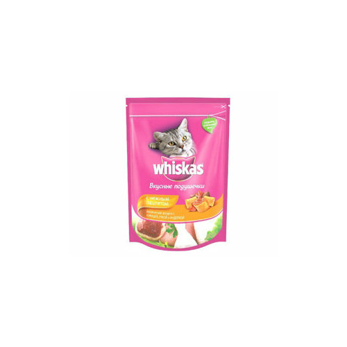 Сухой корм Whiskas для кошек подушечки с паштетом ассорти с курицей и индейкой 800г фотография