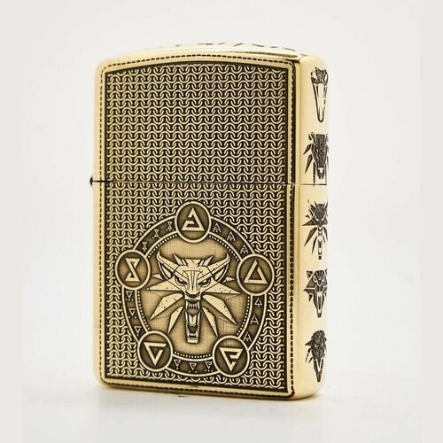 Зажигалка бензиновая Zippo Armor с гравировкой Ведьмак фотография