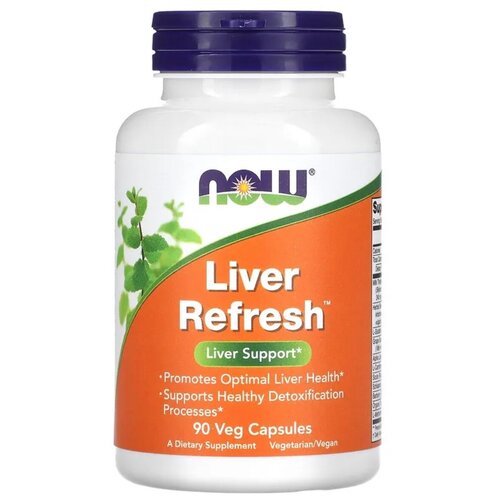 NOW Liver Refresh, Ливер Рефреш - 90 вегетарианских капсул фотография