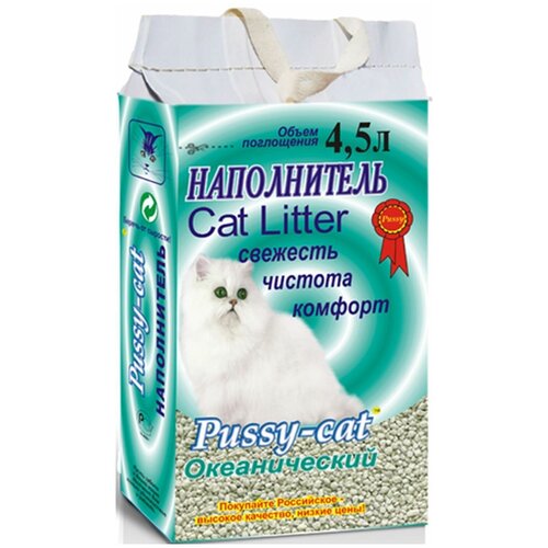 Pussy cat Наполнитель океанический 4,5 л, 3 шт фотография