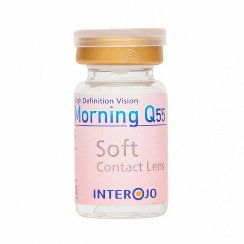 Контактные линзы Interojo Morning Q55 vial, 1 шт., R 8,6, D -2 фотография