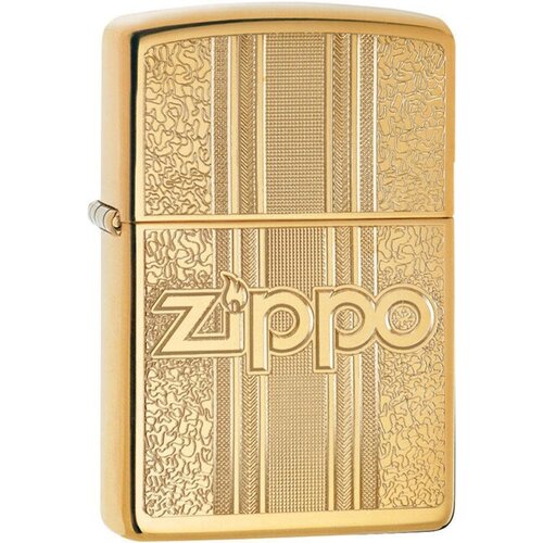 Зажигалка Zippo 29677 Бензиновая Pattern Design High Polish Brass фотография