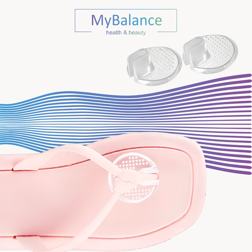 Вставки для сандалей MyBalance от мозолей гелевые прозрачные фотография