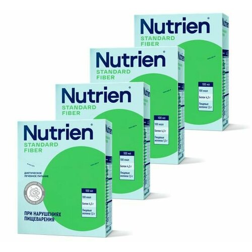 Nutrien Стандарт с пищевыми волокнами, 350 г, нейтральный, 4 уп. фотография