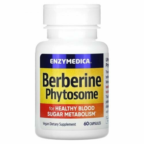 Enzymedica, Berberine Phytosome, Бербериновые фитосомы, 60 капсул фотография