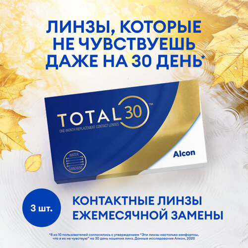 Контактные линзы Alcon TOTAL30, 3 шт., R 8,4, D +2,25 фотография