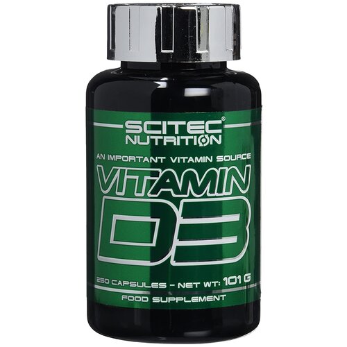 Scitec Nutrition Vitamin D3 (250 капс.), 101 г, 250 шт. фотография