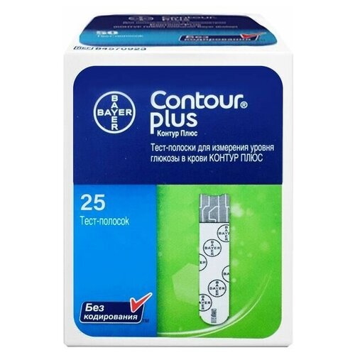 фотография Contour тест-полоски Plus, 25 шт., купить за 1608 р