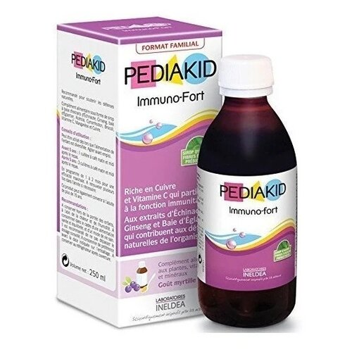 PEDIAKID Immuno-Fort сироп фл., 250 мл, 300 г, черника фотография