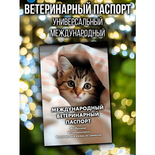 Ветеринарный паспорт для кошек и котят международный фотография