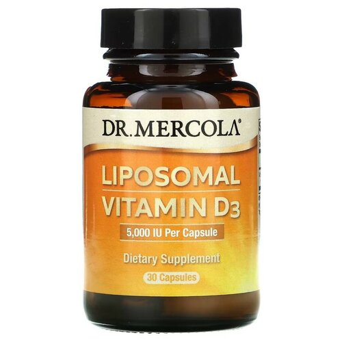 Капсулы Dr. Mercola Liposomal Vitamin D3, 110 г, 5000 МЕ, 30 шт. фотография