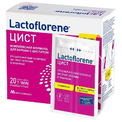 Lactoflorene Цист пор. (1,5 г + 2,5 г), 85 г, 20 шт., нейтральный фотография