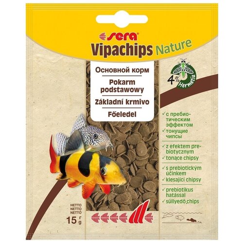 Сухой корм  для  рыб, ракообразных Sera Vipachips Natural, 10 мл, 15 г фотография