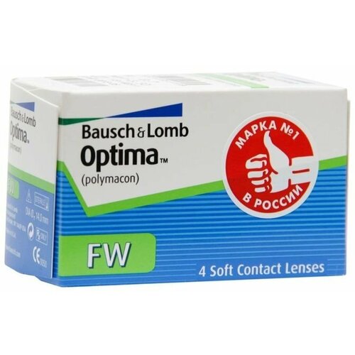 Контактные линзы Bausch & Lomb Optima FW, 4 шт., R 8,7, D -8,5 фотография