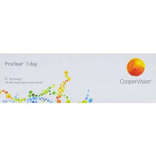 Контактные линзы CooperVision Proclear 1 Day, 30 шт., R 8,7, D +7, прозрачный, 1 уп. фотография