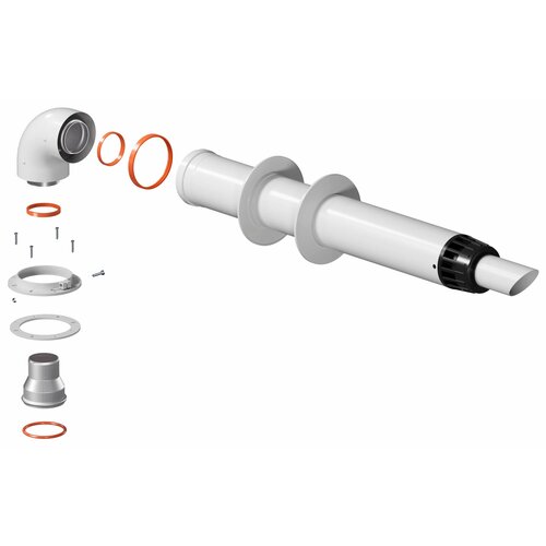 Комплект коаксиального дымохода Krats (кратс) 60/100 для Navien (Навьен) PLUS 75/100, L 750 мм, в комплекте адаптер 60/75 фотография