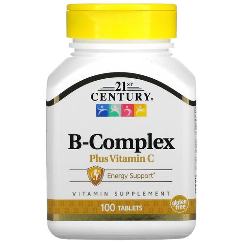 Таблетки 21st Century B-Complex Plus Vitamin C, 150 г, 100 шт. фотография