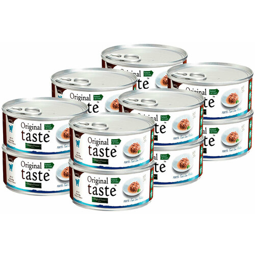 PETTRIC ORIGINAL TASTE GRAIN FREE TUNA беззерновые для взрослых кошек с тунцом в соусе банка 70 гр 70 гр х 12 шт фотография