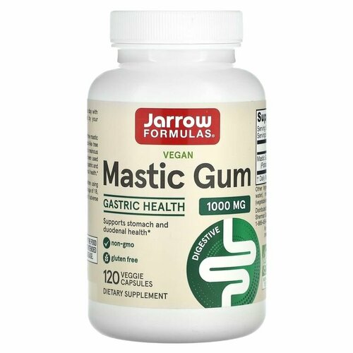 Jarrow Formulas Mastic Gum, Поддержка пищеварительной системы 120 капсул фотография