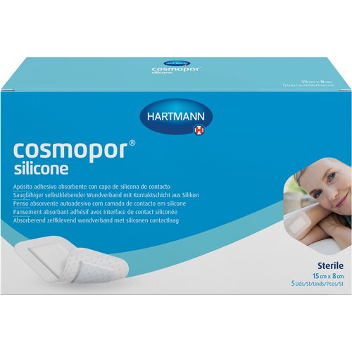 Hartmann Cosmopor Silicone Повязка стерильная 15 х 8 см 5 шт фотография