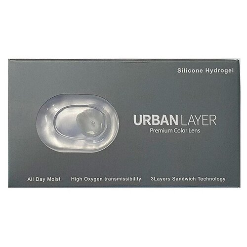 Контактные линзы Urban Layer Color Lens D 14.0, 2 шт., R 8,6, D -2,25, Cloud Choco, 1 уп. фотография