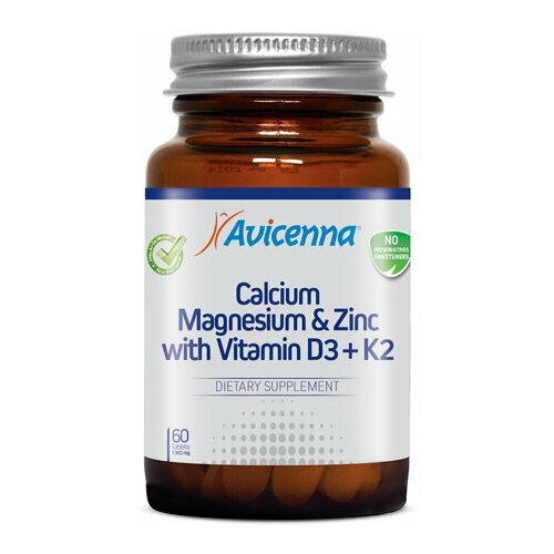 Avicenna Calcium Magnesium & Zink with Vitamin D3 + K2 таб., 217 г, 60 шт. фотография