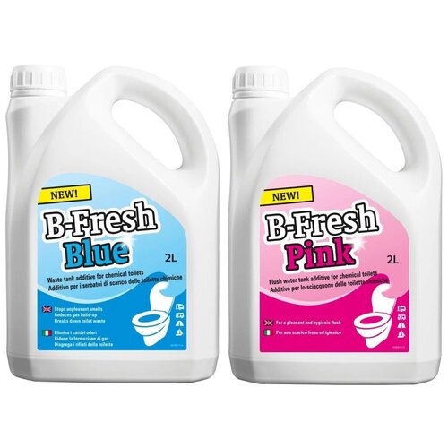 Thetford Набор жидкостей для биотуалета  B- Fresh Blue/Pink, 2000 л/, 5000 г, 2 шт. фотография