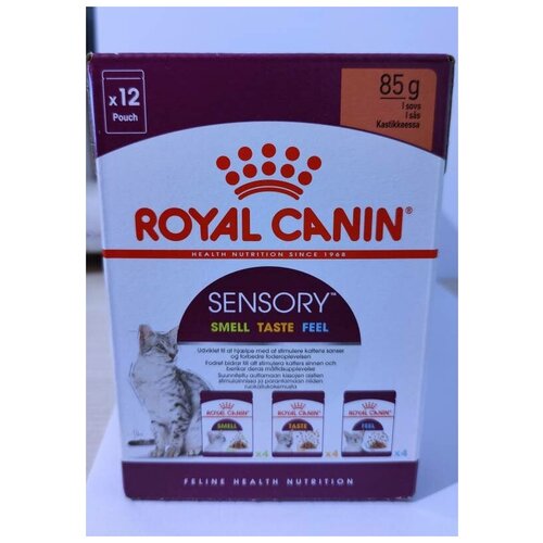 Влажный корм Royal Canin Sensory Smell Taste Feel мультипак 12шт*85гр (3 вкуса) фотография