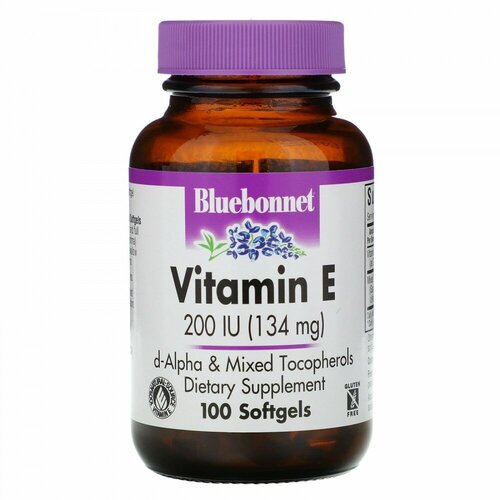 Bluebonnet Nutrition Vitamin E (Витамин E) 200 МЕ 100 капсул фотография