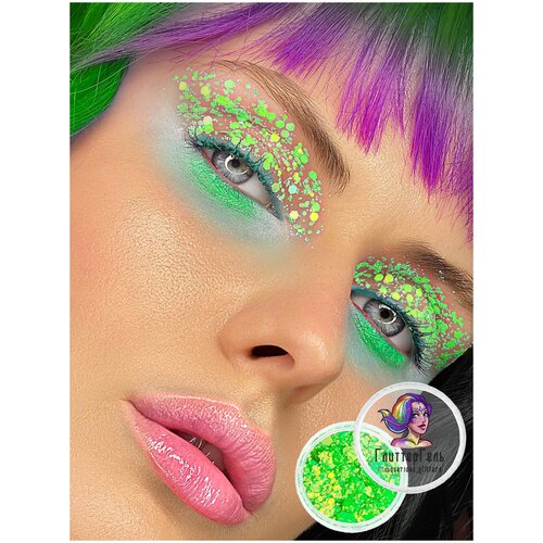 Queridos Glitters ГлиттерГель. Блёстки для лица и тела. Цвет 