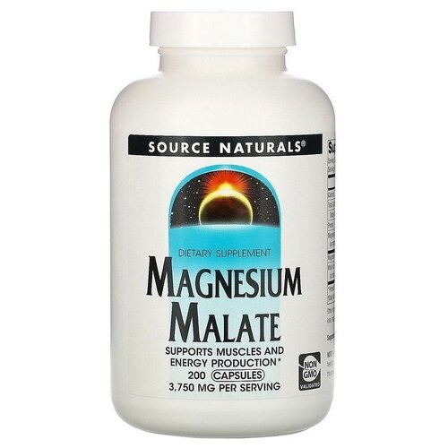 Source Naturals Magnesium Malate 200 капс (Source Naturals) фотография