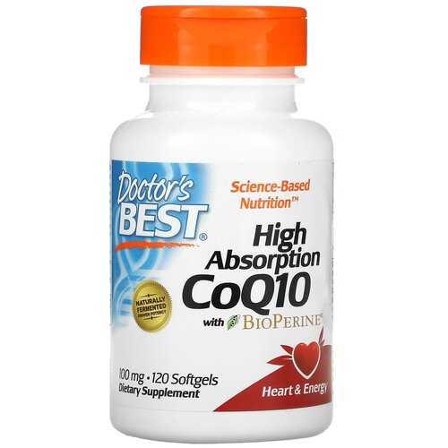 High Absorption Co Q10 with BioPerine капс., 100 мг, 120 г, 120 шт. фотография