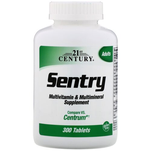 Таблетки 21st Century Sentry Multivitamin & Multimineral Supplement, 100 г, 300 шт. фотография