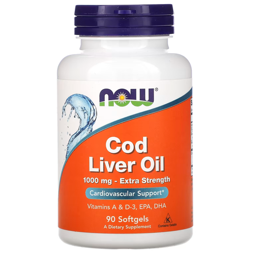 Cod Liver Oil капс., 1000 мг, 150 мл, 190 г, 90 шт. фотография