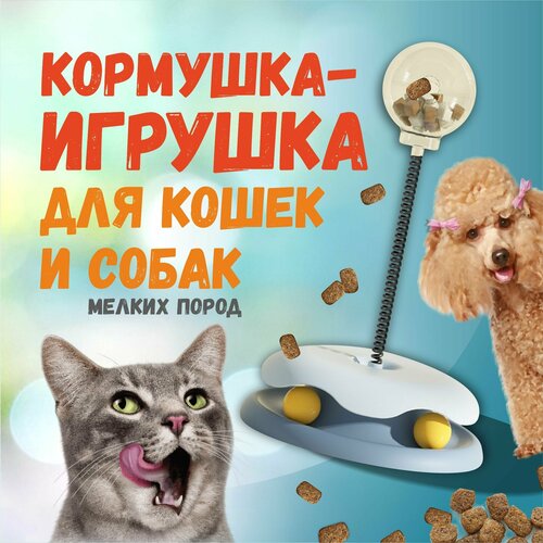 Игрушка-кормушка неваляшка для кошек и собак мелких пород фотография