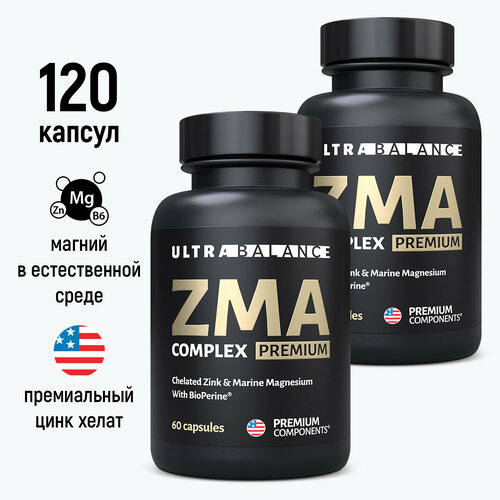 ZMA бустер тестостерона, витамины 120 капсул фотография